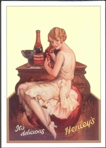 Modern Postcard: HENLEY's Devonshire Cyder. Vintage Advert (Opie 01GL09) - Picture 1 of 1