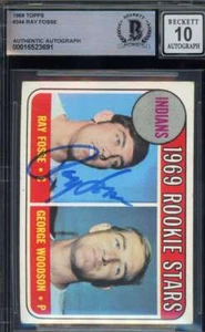 Ray Fosse Gem Mint 10 Beckett BAS Signed 1969 Topps Rookie Stars Autograph - Picture 1 of 2