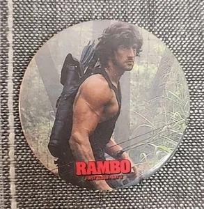 Button Rambo First Blood Part 2 One Stop Posters - Picture 1 of 2
