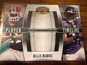 2008 Donruss Gridiron Gear - #PT-25 Willis McGahee /500 - Player Timeline Gold