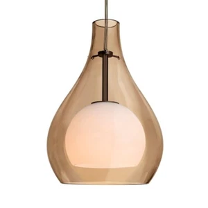 Besa Lighting Elle 11 1 Light LED Pendant, Bronze/Red - 1JT-ELLE11CG-LED-BR - Picture 1 of 1