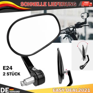 2X Motorradspiegel 7/8" Lenkerenden Spiegel Motorrad Rückspiegel E24-Geprüft - Bild 1 von 15