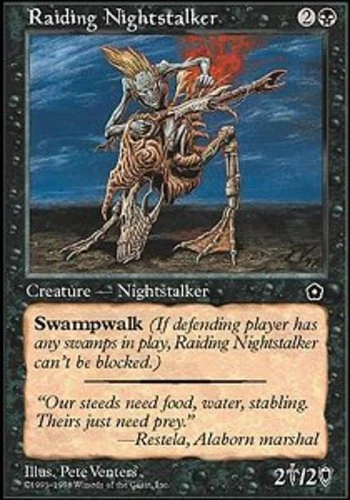Raiding Nightstalker ~ Damaged Portal 2: the Second Age MTG Magic UltimateMTG Bl - Image 1 of 1