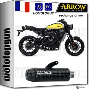 ARROW POT ECHAPPEMENT APPROUVE JET-RACE ACIER NOIR C YAMAHA XSR 700 2016 16 - Photo 1/5