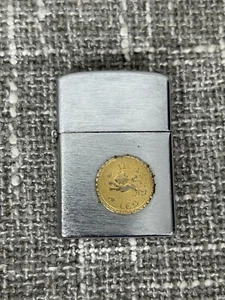Encendedor De Colección Japón Leo Zodiaco Símbolo Metal Plata Astrología No Probada - Imagen 1 de 9