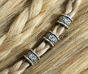 Wikinger Bartschmuck - 4 Stk SET Keltische Bartperlen Haarperle Bartring Asatru - Bild 1 von 4