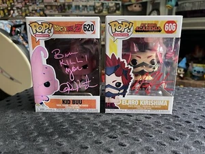 Funko Dragon Ball Z And My Hero Academia Signed Pops - Picture 1 of 9