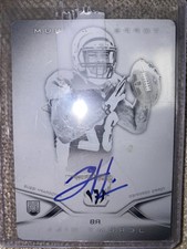 2014 Topps Platinum - Jeremy Hill RC Auto 1/1 Black Printing Plate