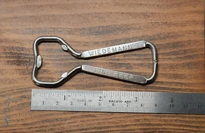 Wiedemann's Fine Beer Bottle Opener, Silver Embossed , 3.5 inch, Excellent! - Picture 1 of 2