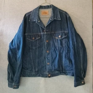Roebucks Denim Jacket 46 R Western Trucker 1970s - Picture 1 of 9