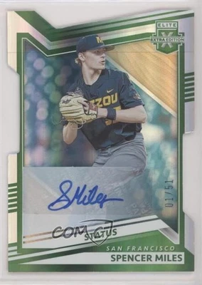 2022 Panini Elite Extra Edition Status Signatures Die-Cut /51 Spencer Miles Auto - Image 1 of 2