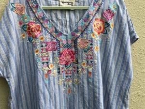 Savanna Jane Embroidered Top Plus Size 2X - Picture 1 of 4