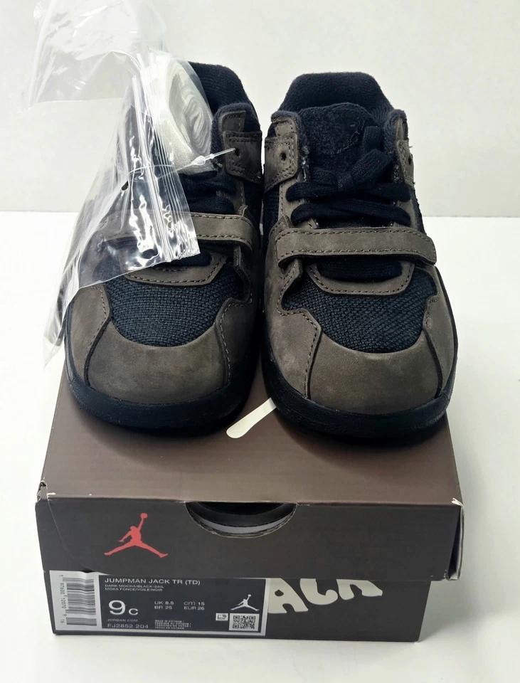 Nike Jumpman Jack Dark Mocha Travis Scott/Jordan FJ2852-204 TD Size 9c NEW  - Image 1 of 4