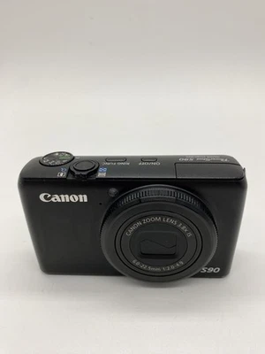 Cámara digital Canon PowerShot S90 10,0 MP - negra - ¡Muy buen estado! Foto 1 de 4