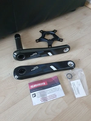 NUOVO Sram Force GXP 172,5 mm 3 bulloni carbonio pedivella bracci catena *inc 110bcd spider* - Immagine 1 di 4