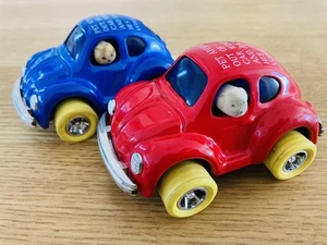Ichiko Blech Minicar Showa Retro Wagen selten 2er Set - Bild 1 von 5