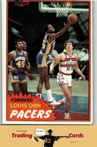 1981-82 Topps #MW93 Louis Orr Indiana Pacers RC Basketball Karte VG/EX - Bild 1 von 2