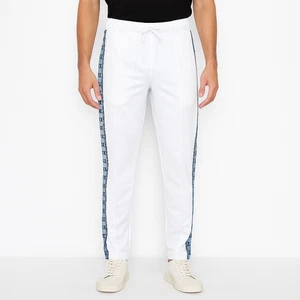 Pantalones deportivos Armani Exchange AX blancos para hombre talla L botones a presión laterales logotipo joggers - Imagen 1 de 10