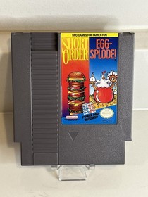 Short Order Eggsplode! - 1989 NES Nintendo Game - Cart Only - TESTED!