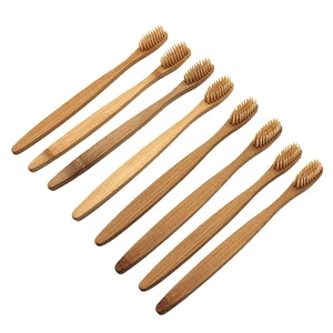 Cepillo de dientes de bambú con cerdas 8 piezas - Imagen 1 de 12