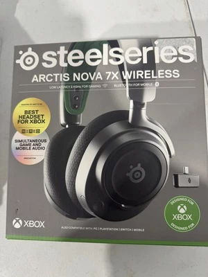 SteelSeries Arctis Nova 7X Wireless Gaming Headset - Xbox, PC, Switch - Black - Image 1 of 2