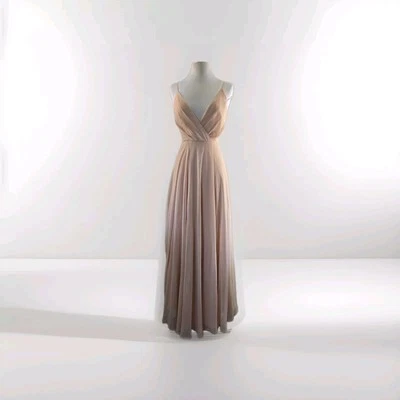 bhldn bridesmaid dress- Blush Chiffon - Image 1 of 4