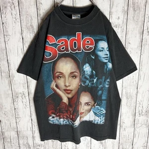 SADE Extremely Rare Shard T-shirt Double Sided Print L Black Rare Vintage Clothi - Picture 1 of 10
