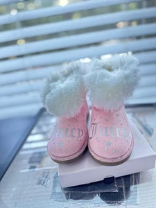 Juicy Couture Botas Niños Niñas Vestido Rosa Talla 7 NUEVO CON ETIQUETAS NUEVO - Imagen 1 de 8