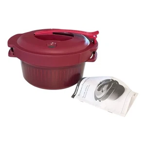 Olla a presión para microondas Tupperware 2 qt completa nueva en caja arándano - Imagen 1 de 11
