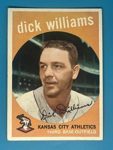 1959 Topps - #292 Dick Williams Kansas City - Imagen 1 de 2