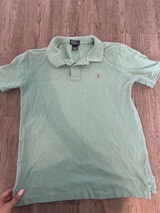 POLO RALPH LAUREN GIRLS SHIRT TOP LARGE L BLUE - Picture 1 of 2