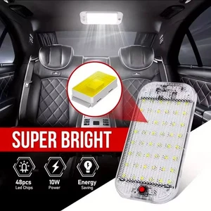 Kit 2 Luci LED da Tetto per Interni Auto 12V/24V Lampada Plafoniera per Camper - Foto 1 di 9