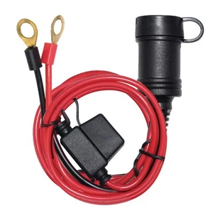 6FT Car Female Cigarette Lighter Plug Socket to Eyelet Terminals 12V Extensio... - Picture 1 of 9