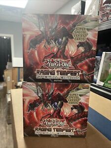 YuGiOh RAGING TEMPEST Booster Box 1st Edition, Sealed x2