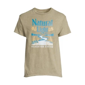 Natural Light Beer Relaxation Station Shirt Short Sleeve Unisex T-Shirts 3XL - Picture 1 of 5