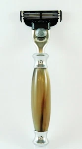 Shaver HORN LIGHT - HANS BAIER Germany - compatible with Gillette MACH3 blades