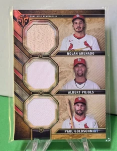 2024 Triple Threads Relic Combo - Arenado / Goldschmidt / Pujols (RCC-APG) /9 - Picture 1 of 2