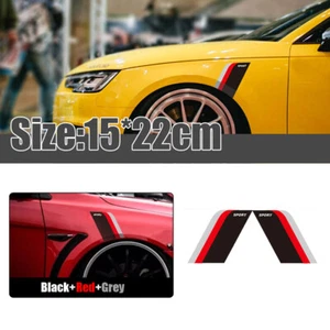 2 Piezas PVC Duradero Coche Deportivo Puerta Lateral Guardabarros Carreras Pegatina Gráfica Calcomanía Decoración - Imagen 1 de 4