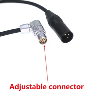 FSG 2B 6Pin to XLR 3pin for Atomos Neon 17"/19"/24"Monitor DC Power cable 60cm - Picture 1 of 5