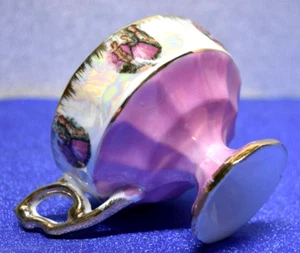 VTG PEARL ESSENCE GOLD TRIMED PINK WHITE Tea Cup Victorian Themed - Picture 1 of 7
