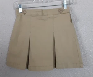Essentials Girls Woven Khaki Skort Size Large (10) New Without Tags #1R9823 - Picture 1 of 7