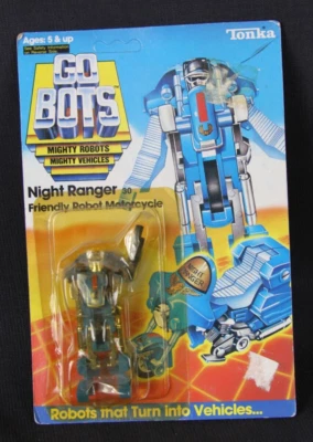 Night Ranger Friendly Robot Motorcycle Gobots 30 1984 Tonka  MOC on card - Image 1 of 4