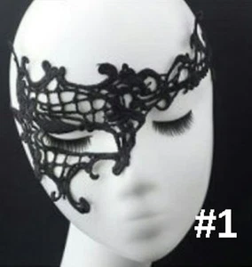 Encaje-Máscara-Ojo-Sexy-Veneciano-Mascarada-Bola-Halloween-Danza del Vientre-Vestido-Disfraz - Imagen 1 de 4
