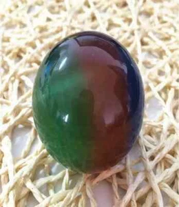 95g Rare Natural Quartz color Cat Eye Crystal Healing Ball Sphere 38-40mm Stand- - Bild 1 von 2