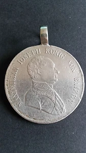 Konventionsthaler 1807 Maximilian Ioseph Baiern Bayern alte Silber Münze Tracht - Bild 1 von 7