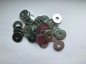 M8 Penny Unterlegscheiben BZP 50er-Pack Außendurchmesser 25 mm neu kostenloser Versand Kartteile UK - Bild 1 von 1