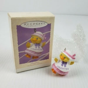 Hallmark Keepsake Ornament Daughter Easter Spring 1995 Duckling Dress Bonnet - Picture 1 of 10