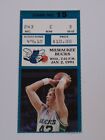 Charlotte Hornets Milwaukee Bucks Ticket Stub Seat 3 Jan 2 1991 Jack Sikma NBA
