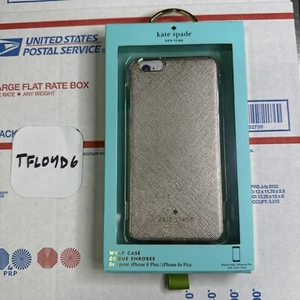 KATE SPADE gold textured leather IPhone 6 PLUS phone case - Picture 1 of 1
