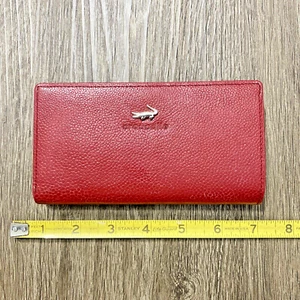 Fashion Women's Bifold Wallet Purse Faux Leather Card Holder Coins Red - Picture 1 of 5
